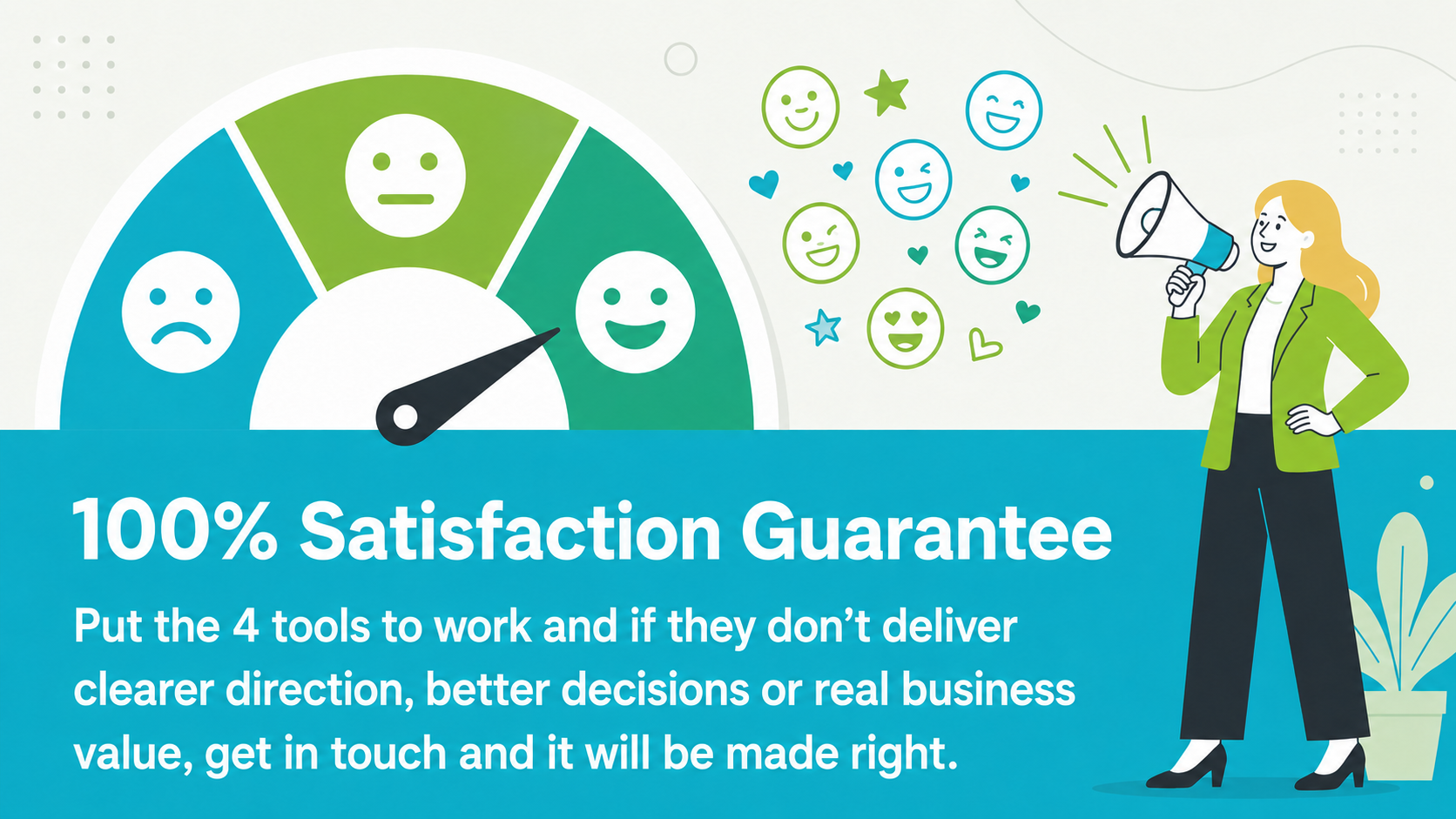 100% satisfaction guarantee